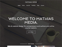 Tablet Screenshot of mathiasmedia.com